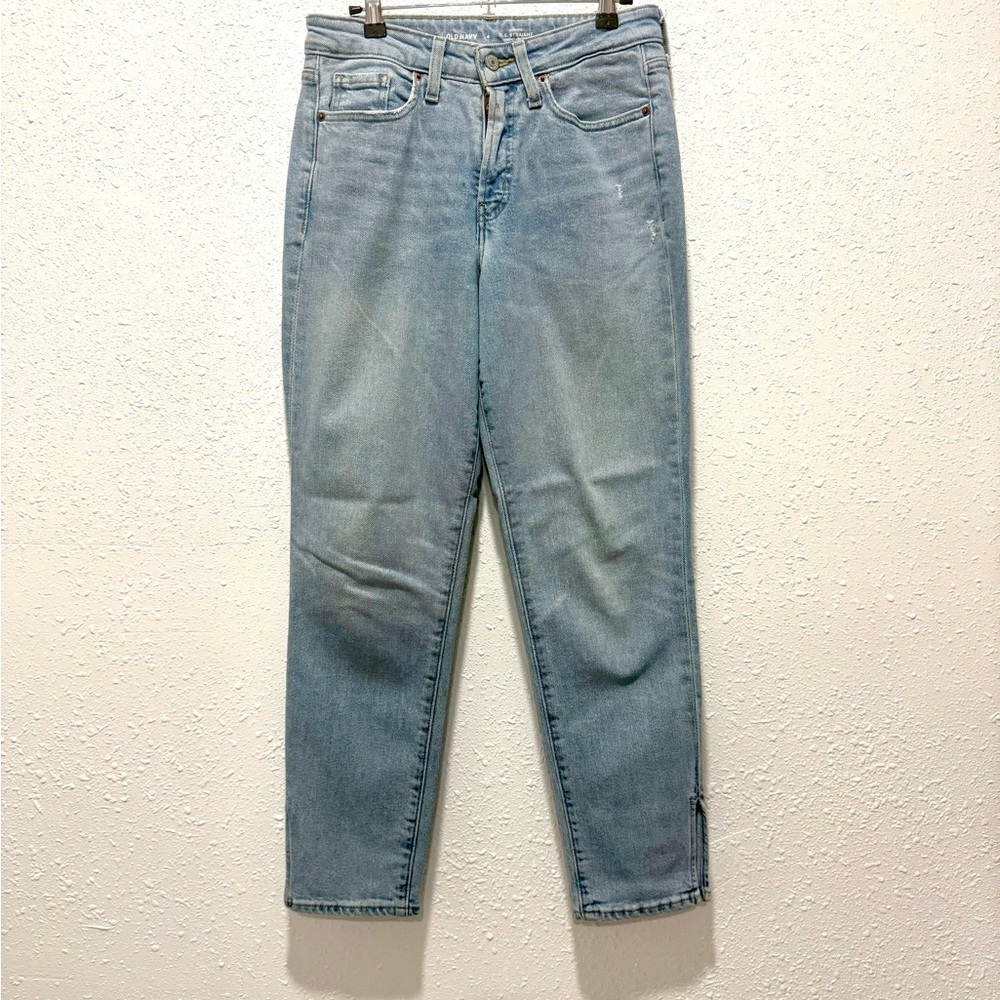 Old Navy high rise straight legs Light Blue Ankle Jeans 4